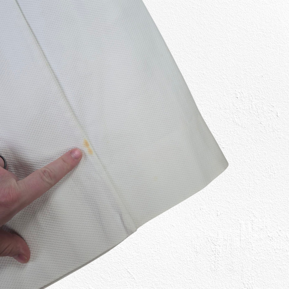 1960s Vintage White Sleeveless Mod Double Breasted Sporty Shift Dress Size 2 - Picture 4 of 14